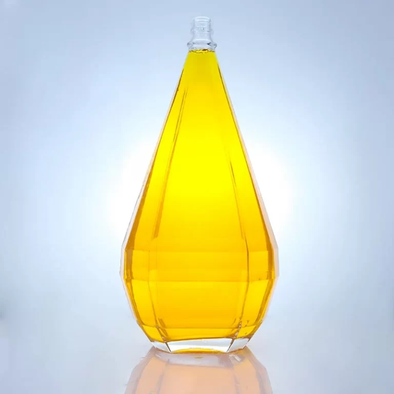 060 - Best Selling Diamond Shaped 750ml Glass Bottle For Wholesale