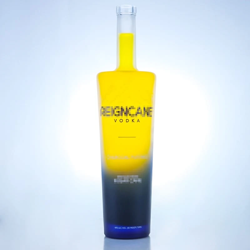 151-Factory custom vodka glass bottle with screen printing