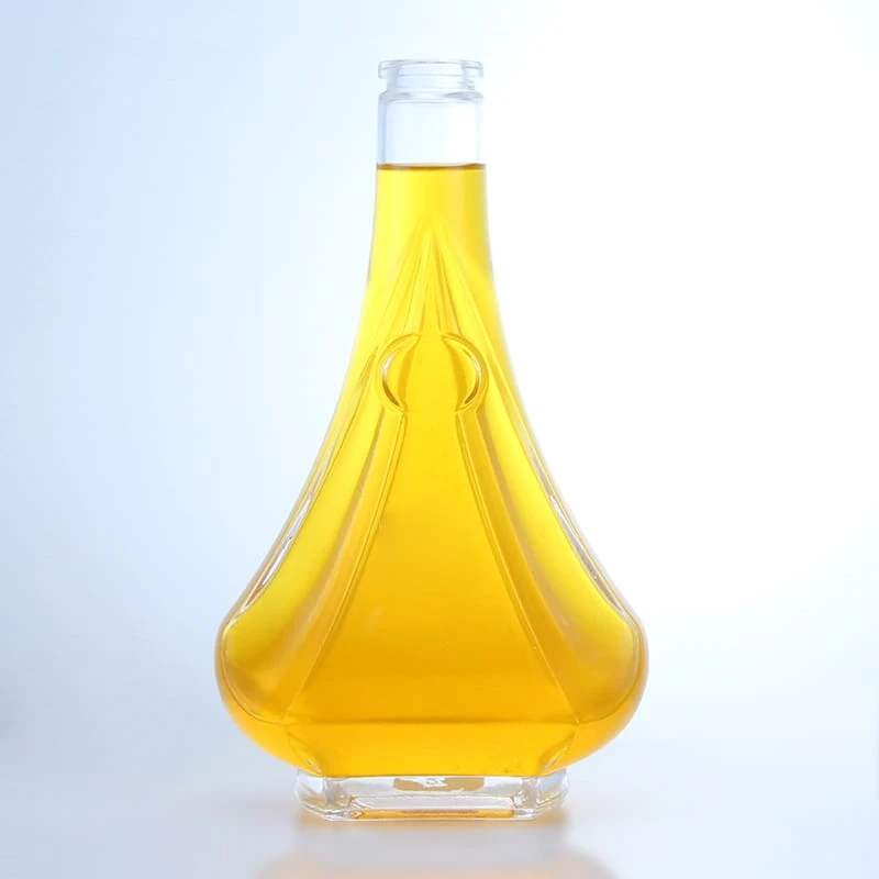 166 - Unique 250ml Glass Bottle For Liquor