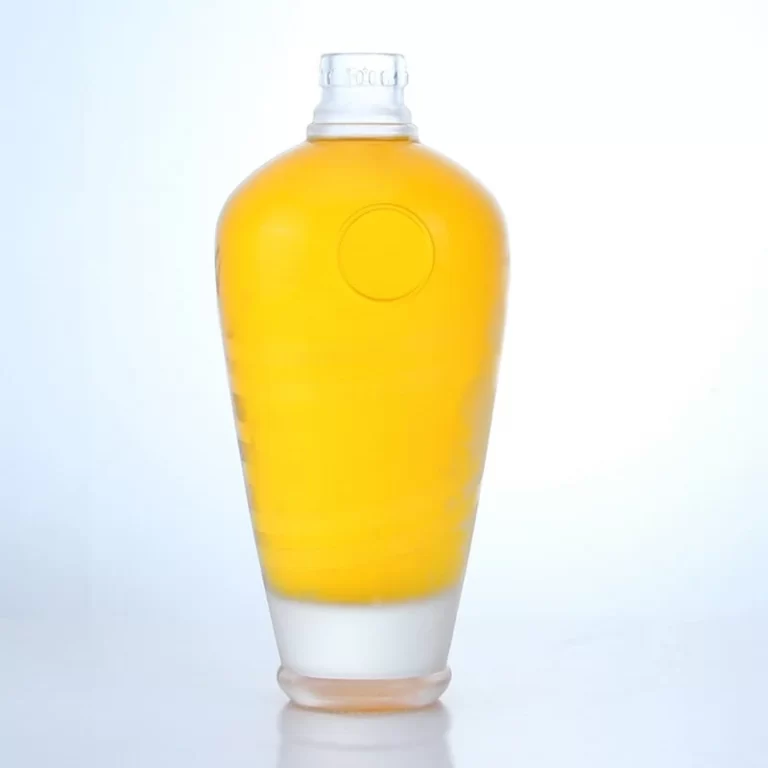 168 - Frosted Thick Bottom 500ml Glass Bottle