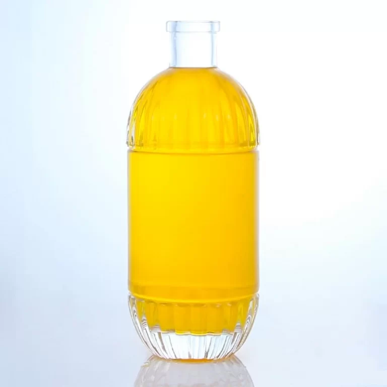 171 - Popular Design Round Flint Glass Bottle 500ml