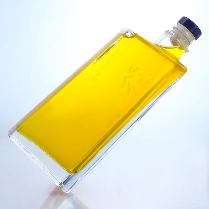 175 - Unique Shaped Glass Bottle 500ml For Spirits