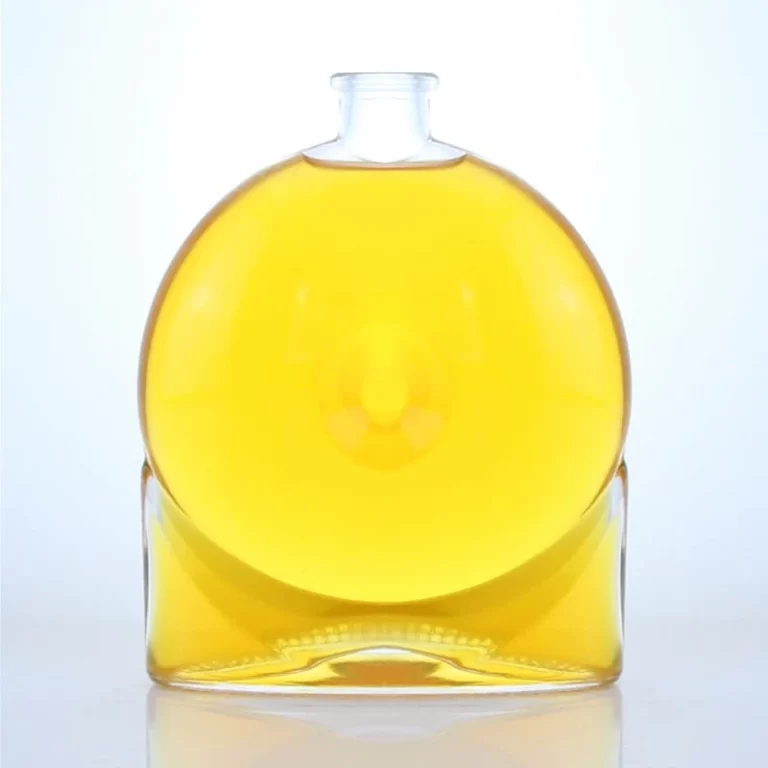 181 - Unique Round Shaped 50cl 75cl Tequila Glass Bottle