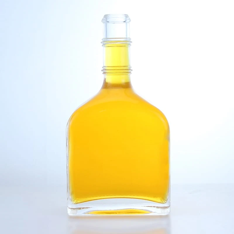 184 - Hot Sale Square Bottom 500ml glass bottle With Screw Cap