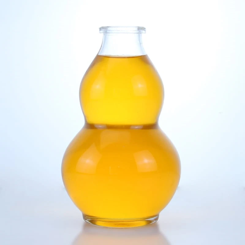 193 - Unique Gourd Shaped Glass Bottle 500ml