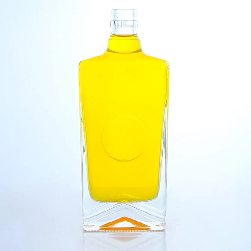 500 - Square Shaped Empty 500ml Vodka Glass Bottle