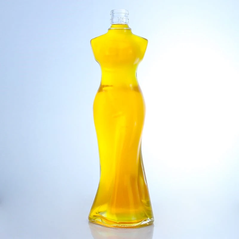 218 - Unique Lady Shaped 750ml Glass Bottle For Wholesale