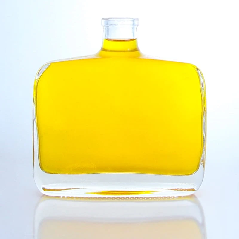 501 - Square Shaped Empty 750ml Glass Bottle