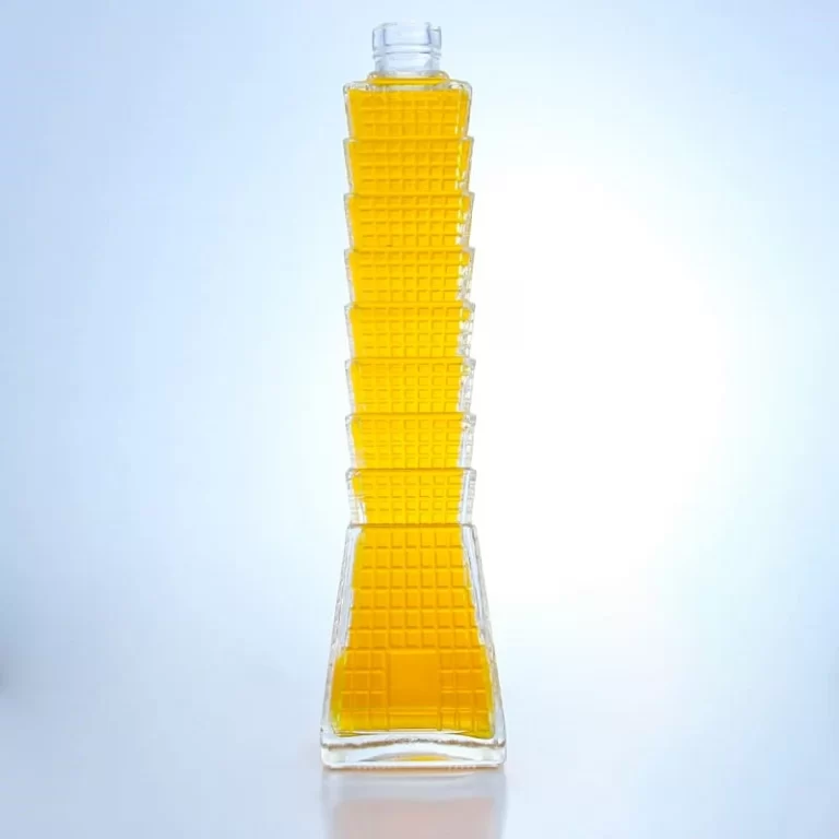 219 - Unique Tower Shaped 750ml Glass Bottle For Wholesale