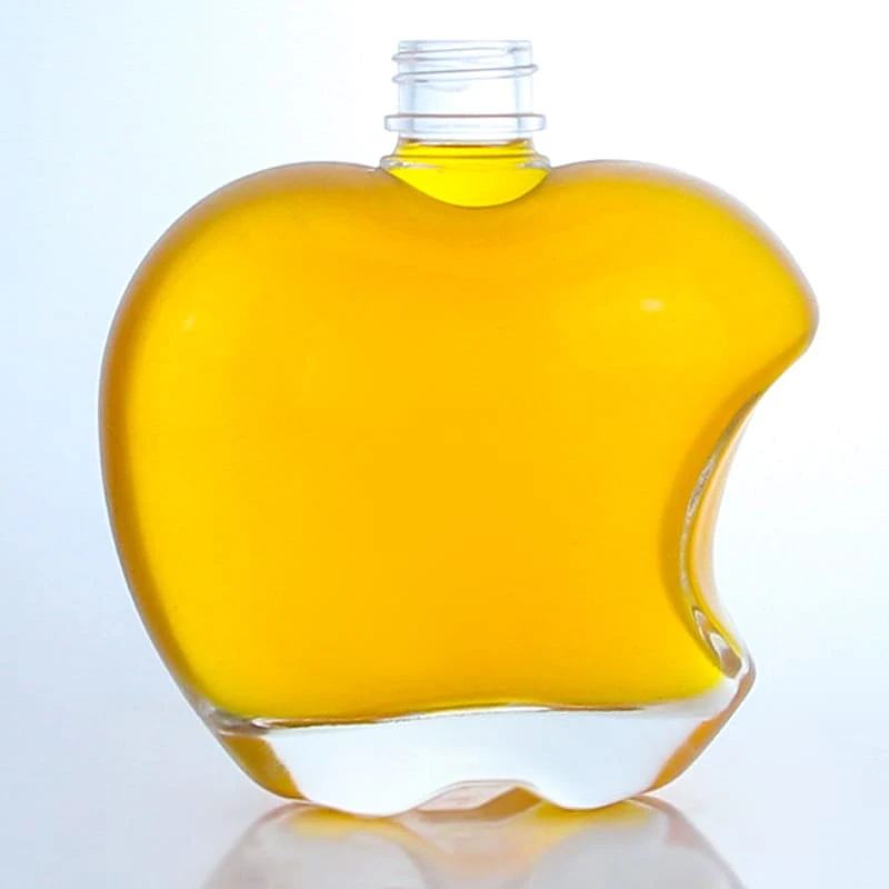 220 - Unique Apple Shaped Empty 500ml Glass Bottle For Wholesale