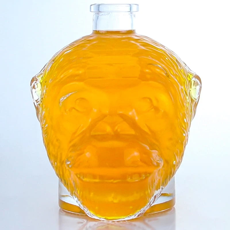 223 - Unique Shaped Flint 750ml Glass Bottle For Wholesale