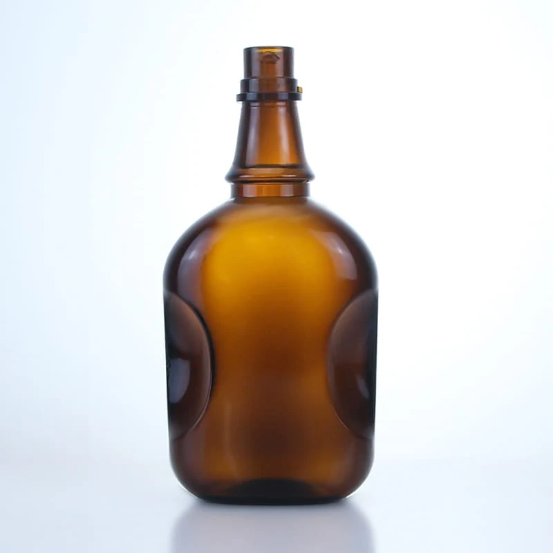 229 - Hot Sale 620ml Amber Beer Glass Bottle