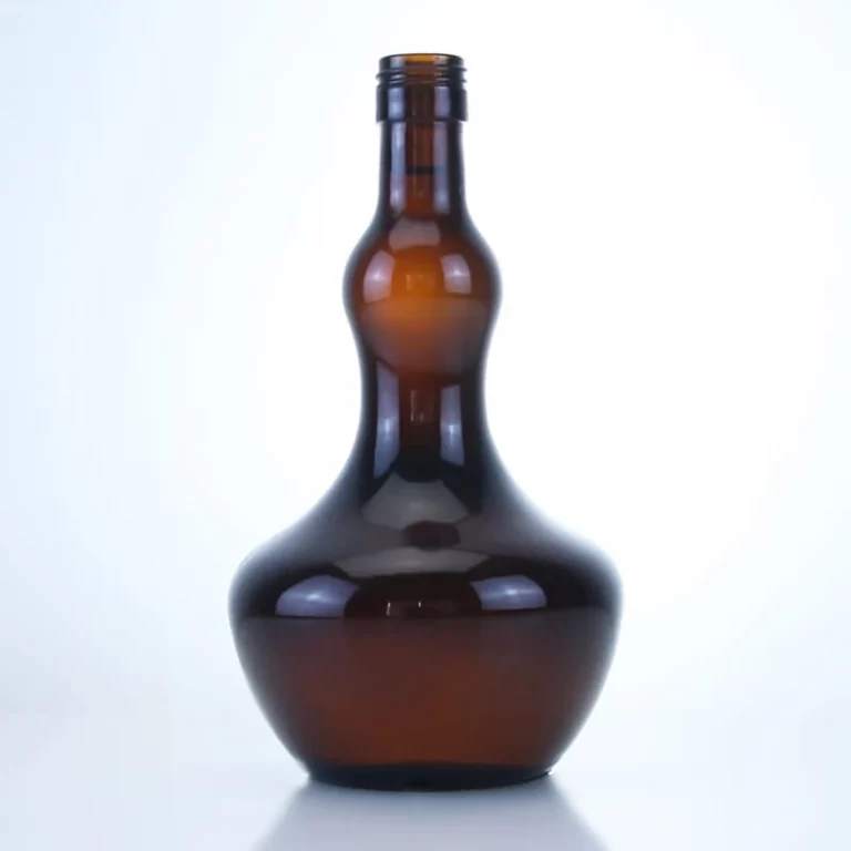 237 - Customized Shape 620ml Amber Glass Beer Bottle