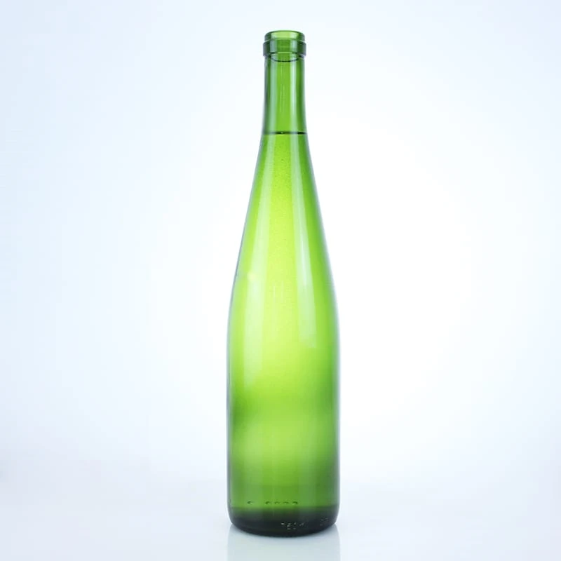 243 - Classic Green 750ml Glass Bottle For Wine