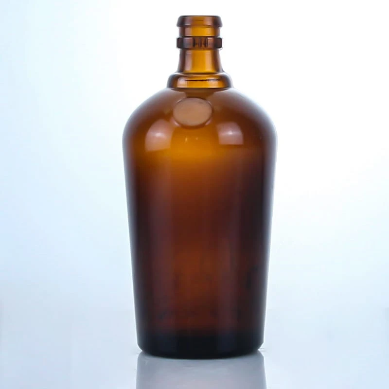 251 - Unique 750ml Amber Glass Bottle For Tequila