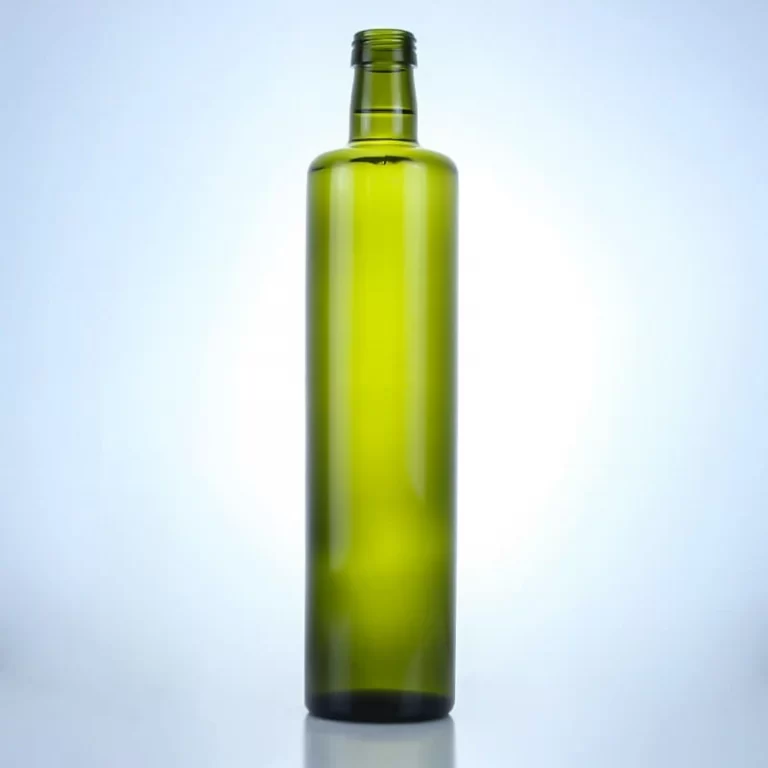 257 - Wholesale 350ml Green Olive Oil Glass Bottles