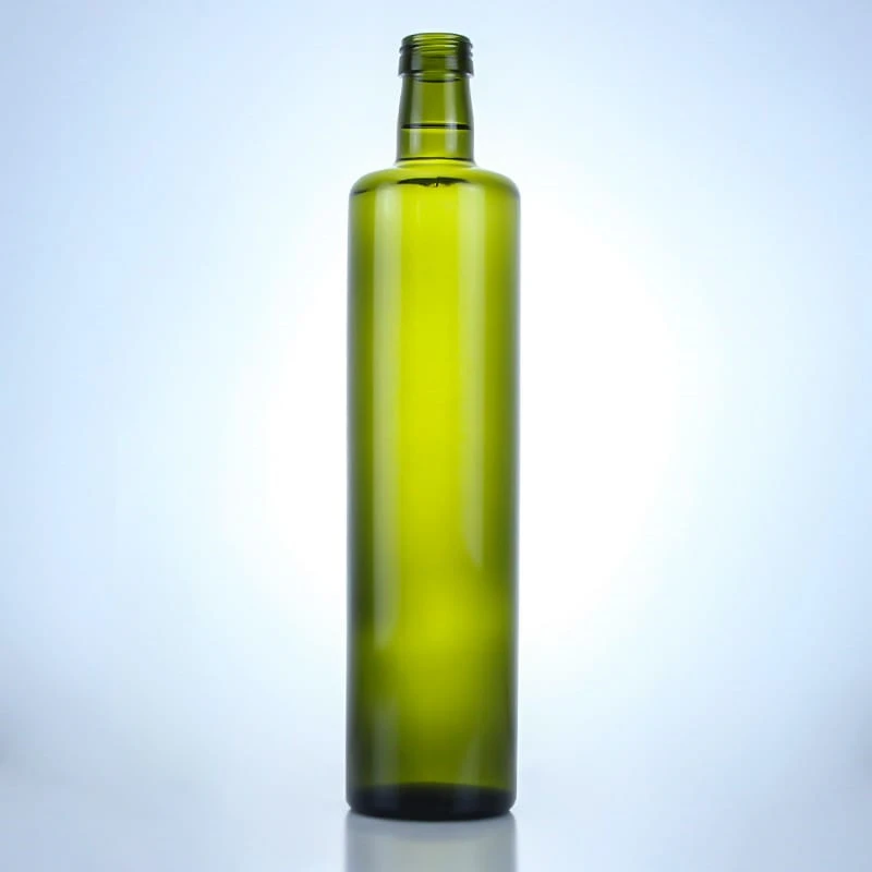 257 - Wholesale 350ml Green Olive Oil Glass Bottles