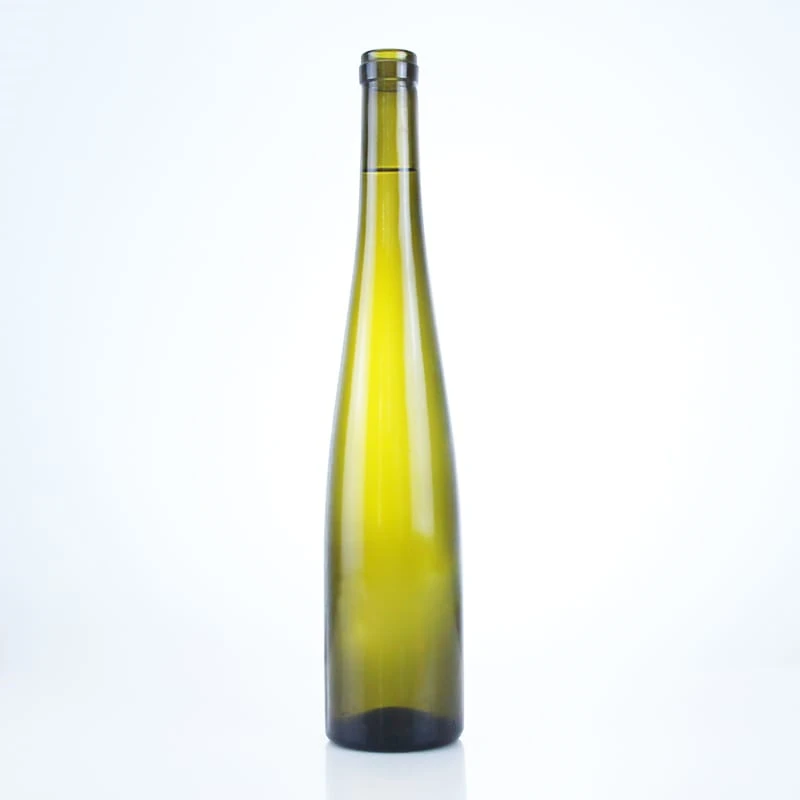 260 - Green Color Slim 375ml Glass Bottle For Wine