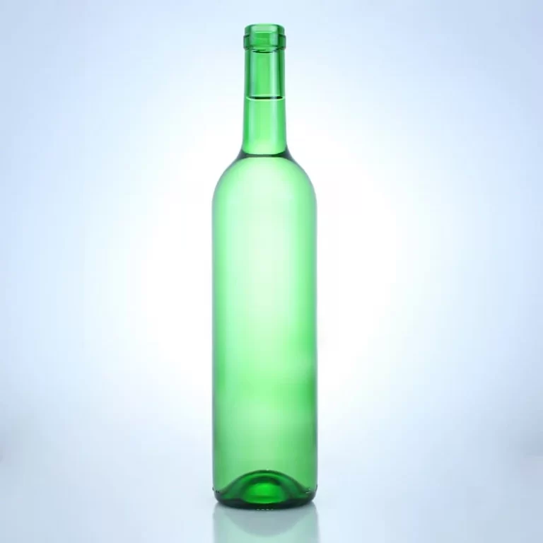 276 - Classic Shaped Light Green 750ml Glass Bottles With Corks