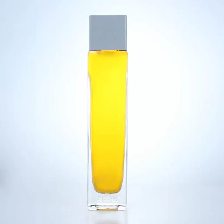 286 - Square Perfume Glass Bottle With Cap