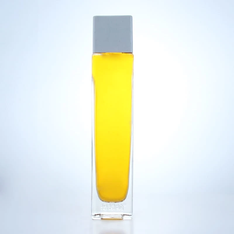 286 - Square Perfume Glass Bottle With Cap