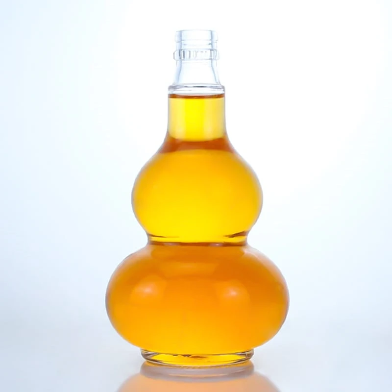 304 - Customized Gourd Shape Glass Bottle With Guala Cap