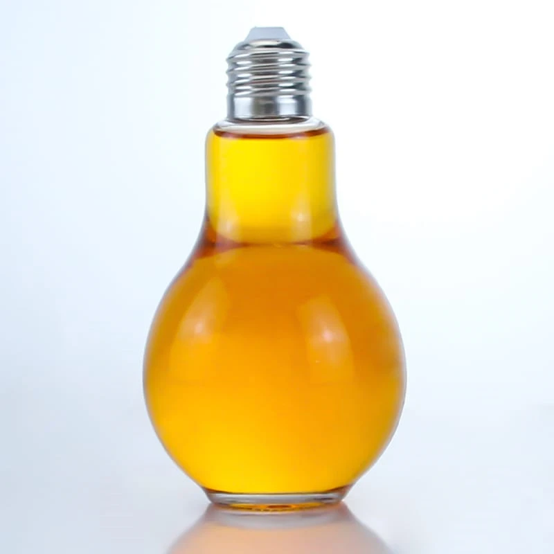 311 - Fantastic Design Light bulb Glass Bottle 500ml For Wholesale