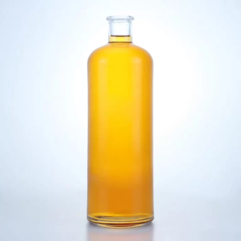 333-Factory Wholesale 750ml Cylindrical Shape Vodka Glass Bottle