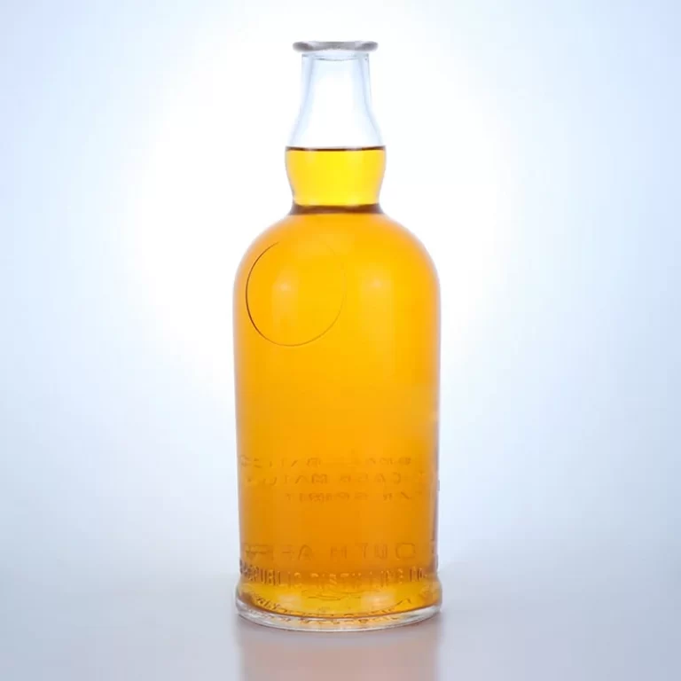 354- Factory produces 750ml round whiskey glass bottles