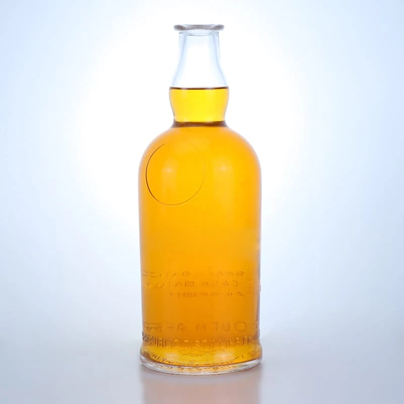 354- Factory produces 750ml round whiskey glass bottles