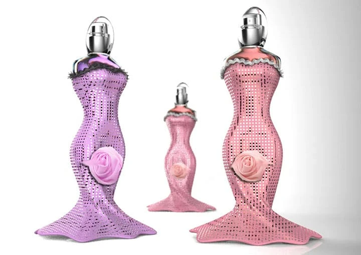 The production process of female body shaped perfume bottle