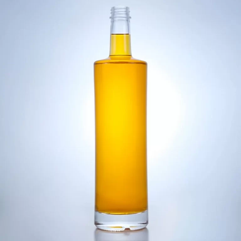 402-750ml factory made round vodka glass bottles with screw cap