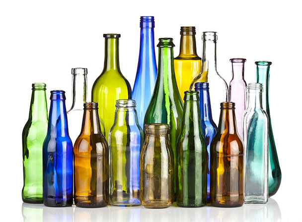 What are the options for colored glass bottles?