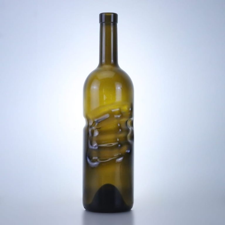 512-750ML Brown Special Shape Wine Glass Bottle