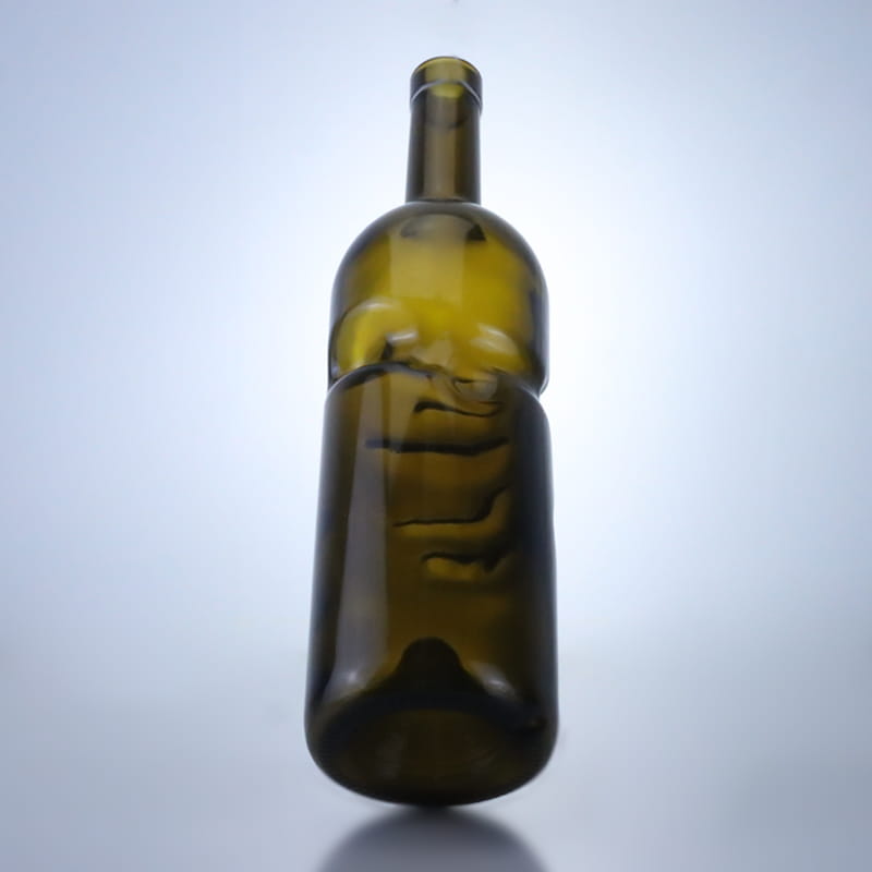 512-750ML Brown Special Shape Wine Glass Bottle