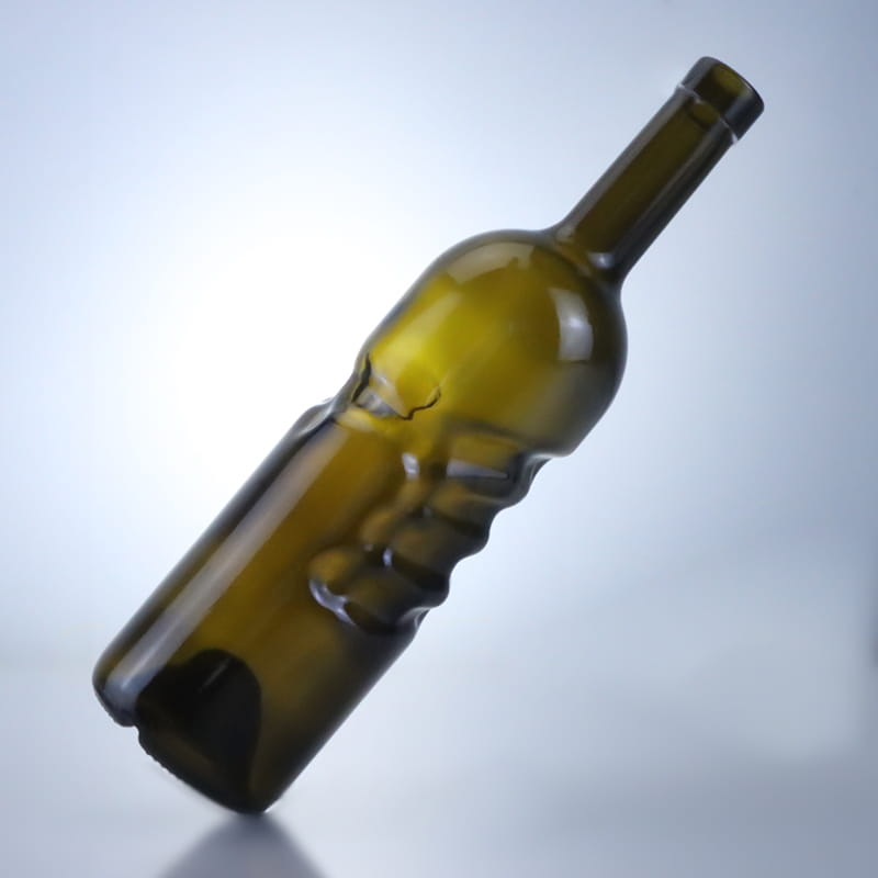 512-750ML Brown Special Shape Wine Glass Bottle