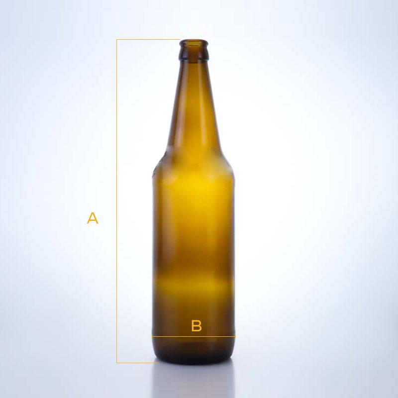 502-600ML Amber Beer Glass Bottle