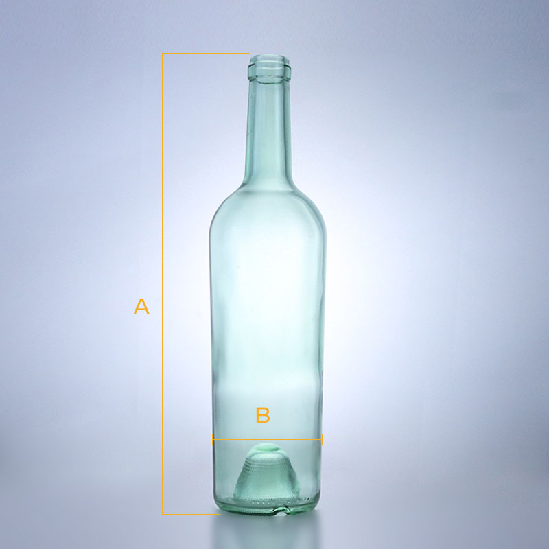 515-750ML Transparent Wine Glass Bottle