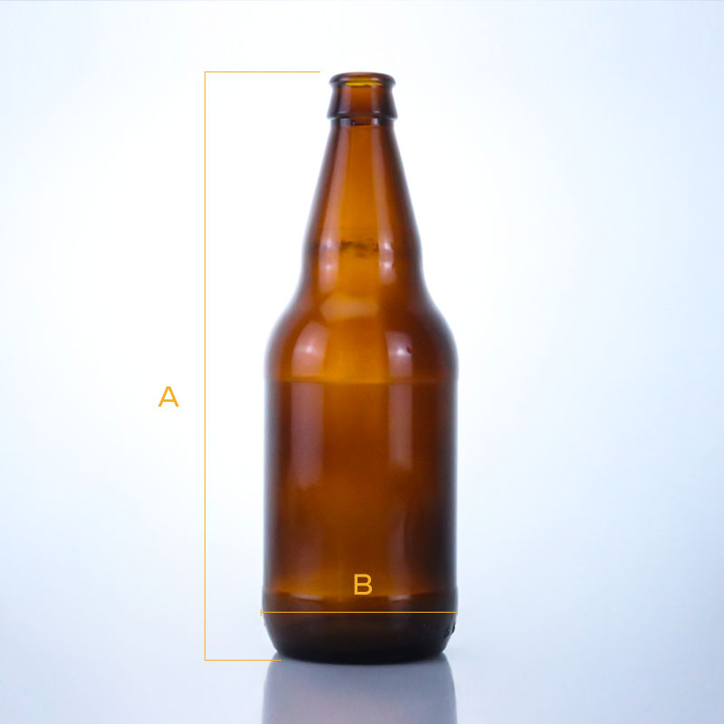 505-450ML Brown Medium Beer Glass Bottle