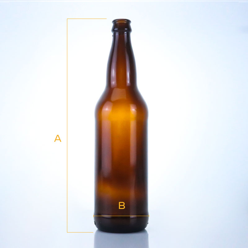 506-650ML Brown Beer Glass Bottle