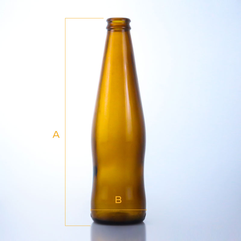 507-300ML Brown Small Beer Glass Bottle