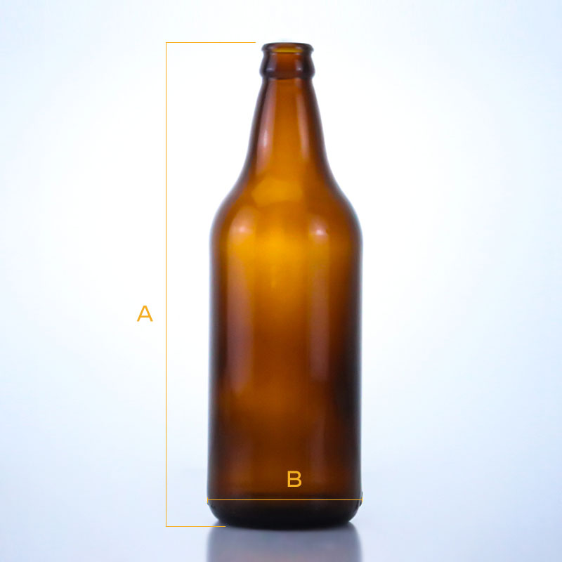 509-600ML Brown Beer Glass Bottle