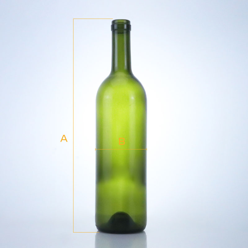 511-750ML Green Wine Glass Bottle